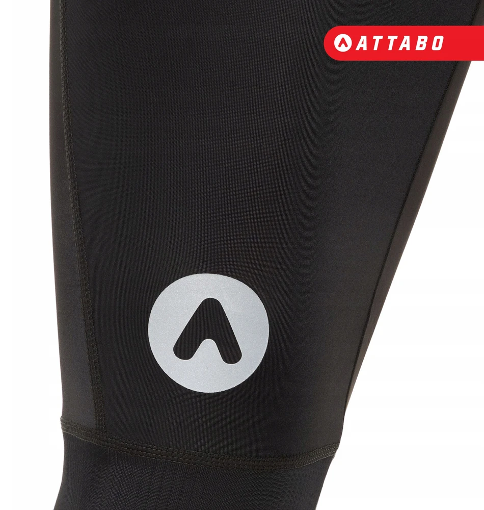 ATTABO Kirun Bib Shorts vyriški šortai dviratininkams juodi L FOAM INSERT