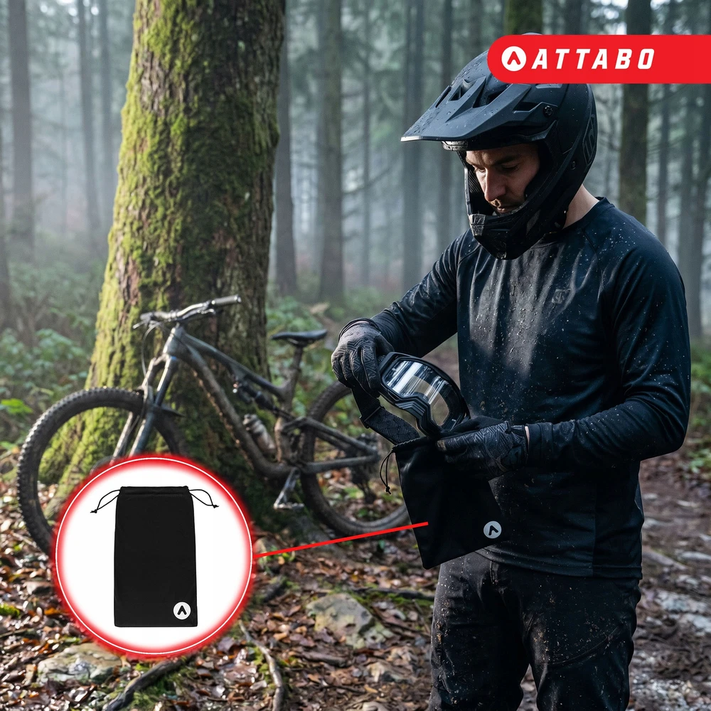 ATTABO Pakrac Anti-Fog dviratininkų akiniai juodi Dviračio akiniams 0 KATEGORIJA