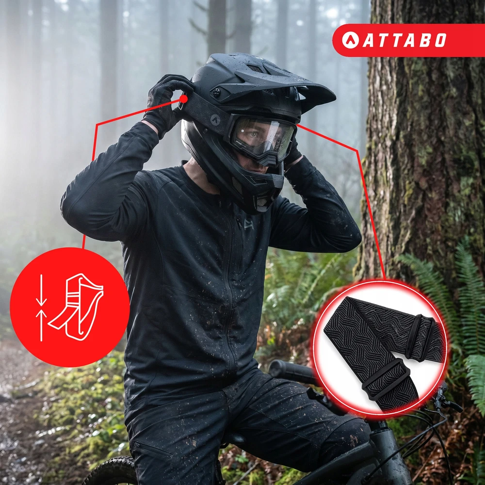 ATTABO Pakrac Anti-Fog dviratininkų akiniai juodi Dviračio akiniams 0 KATEGORIJA