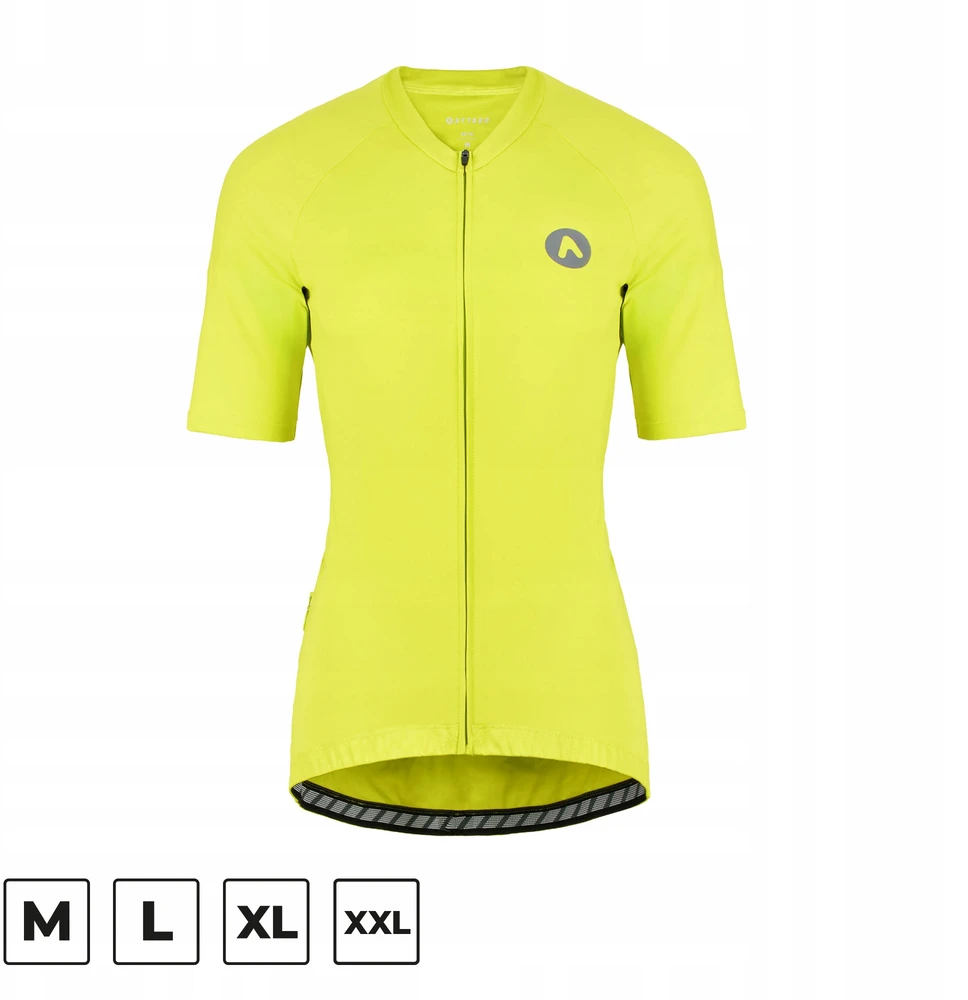 ATTABO Setvi vyriški dviračių marškinėliai, žalia, XL SLIM FIT LIGHTWEIGHT kvėpuojanti