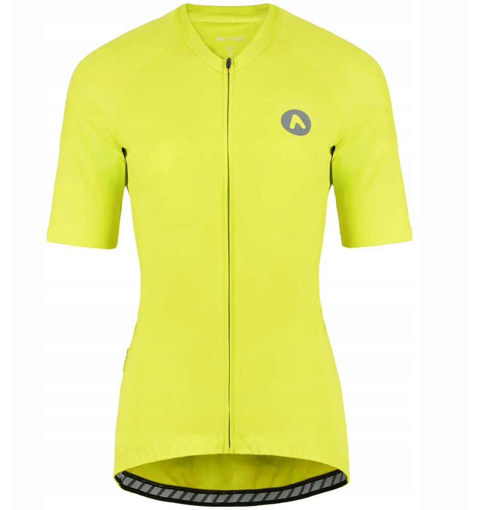 ATTABO Setvi vyriški dviračių marškinėliai, žalia, XL SLIM FIT LIGHTWEIGHT kvėpuojanti