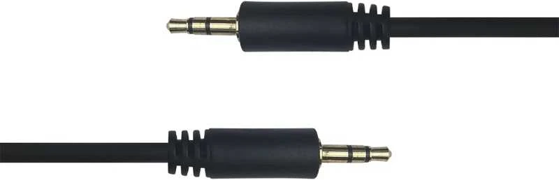 Audio kabelis DELTACO 3.5mm, paauksuotos jungtys, 5m, juodas / MM-152-K / R00180010