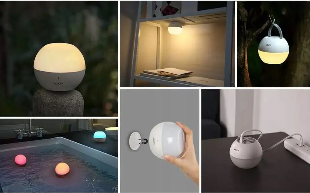 AUKEY LT-ST23 Rose MINI Naktinė lempa RGB LED DOTYKOWA WIELOKOLOROWA IP65