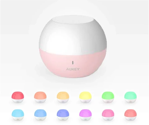 AUKEY LT-ST23 Rose MINI Naktinė lempa RGB LED DOTYKOWA WIELOKOLOROWA IP65
