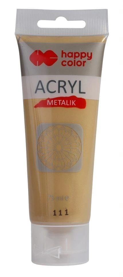 Auksiniai akriliniai dažai 75 ml, Happy Color