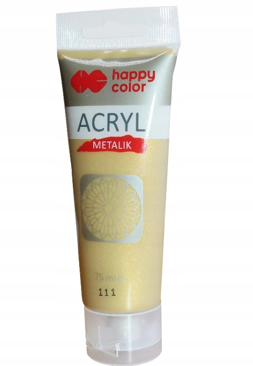 Auksiniai akriliniai dažai 75 ml, Happy Color