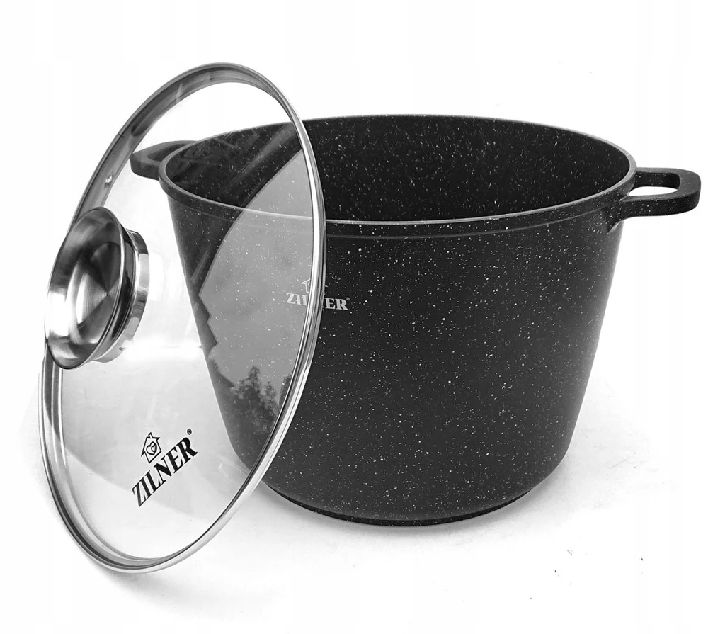 Aukštas marmurinis puodas / katilas Zilner 24cm / 6,2 l AROMA KNOB ZL7009