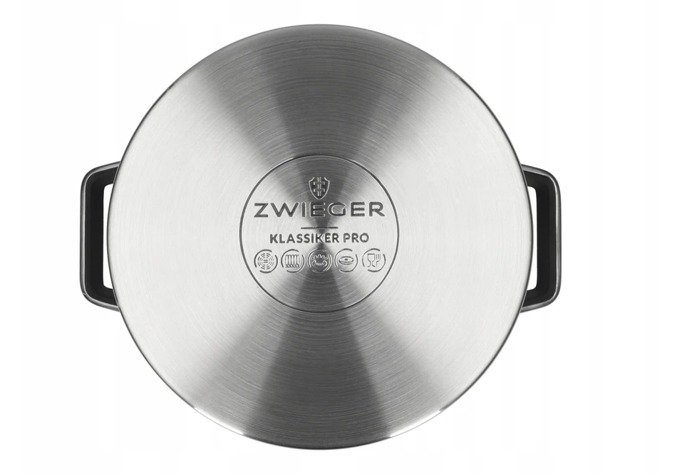 Aukštas puodas 6.5L Klassiker PRO Juodas Zwieger