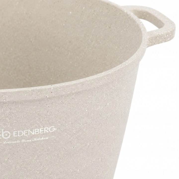AUKŠTAS PUODAS, MARMURINIS KATIEDAS, SMĖS 6.2L EDENBERG PREMIUM 24cm