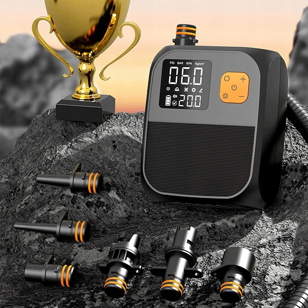 Aukšto slėgio skaitmeninis elektrinis SUP lentos siurblys 25PSI 8000mAh