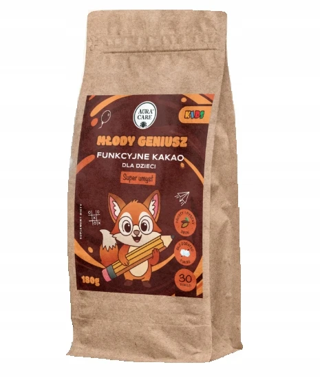 Aura Care YOUNG GENIUS COCOA funkcionalus susikaupimo atminčiai 180 gramų