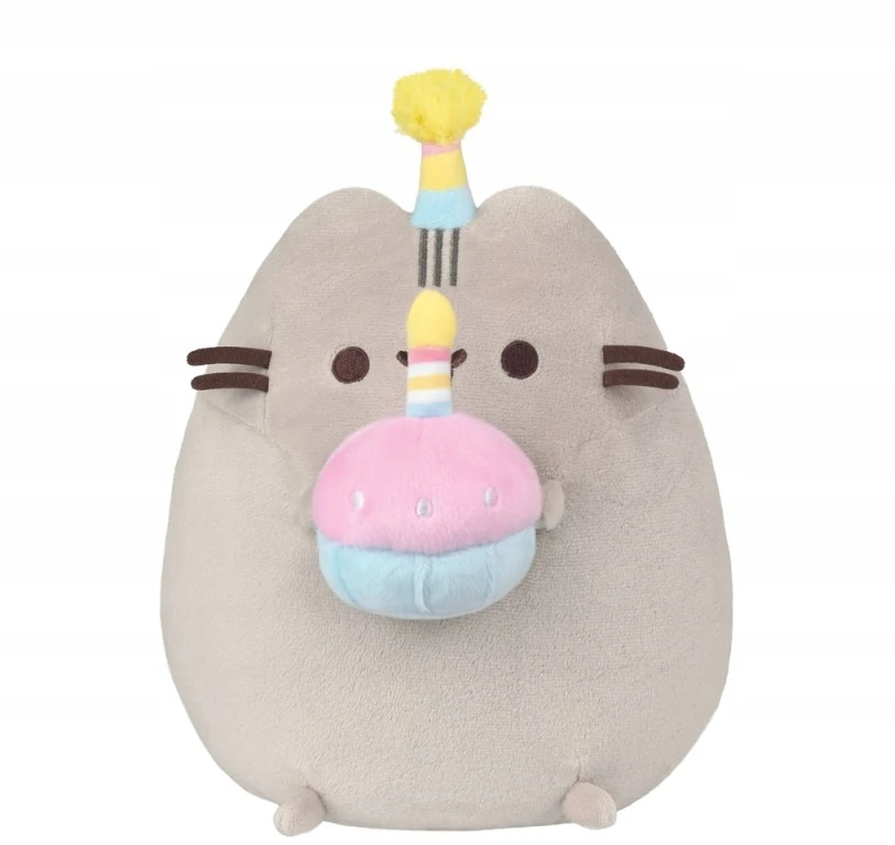 Aurora PUSHEEN su tortu kepurėje 27cm GIMTADIENIO VAKĖLIS