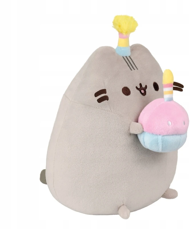 Aurora PUSHEEN su tortu kepurėje 27cm GIMTADIENIO VAKĖLIS