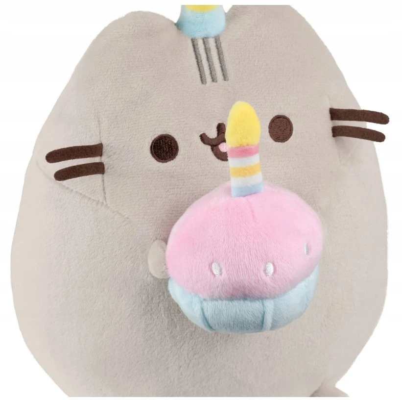 Aurora PUSHEEN su tortu kepurėje 27cm GIMTADIENIO VAKĖLIS