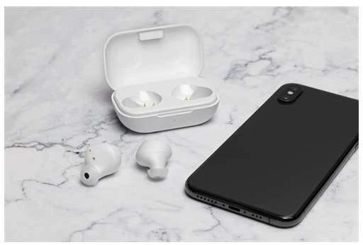 Ausinės STREETZ True Belaidės, Bluetooth 5, įkrovimo dėklas 500 mAh, baltos / TWS-111