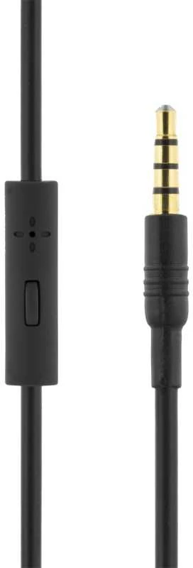 STREETZ ausinės su mikrofonu , 1 mygtukas, 1,5 m, juodos HL-W200