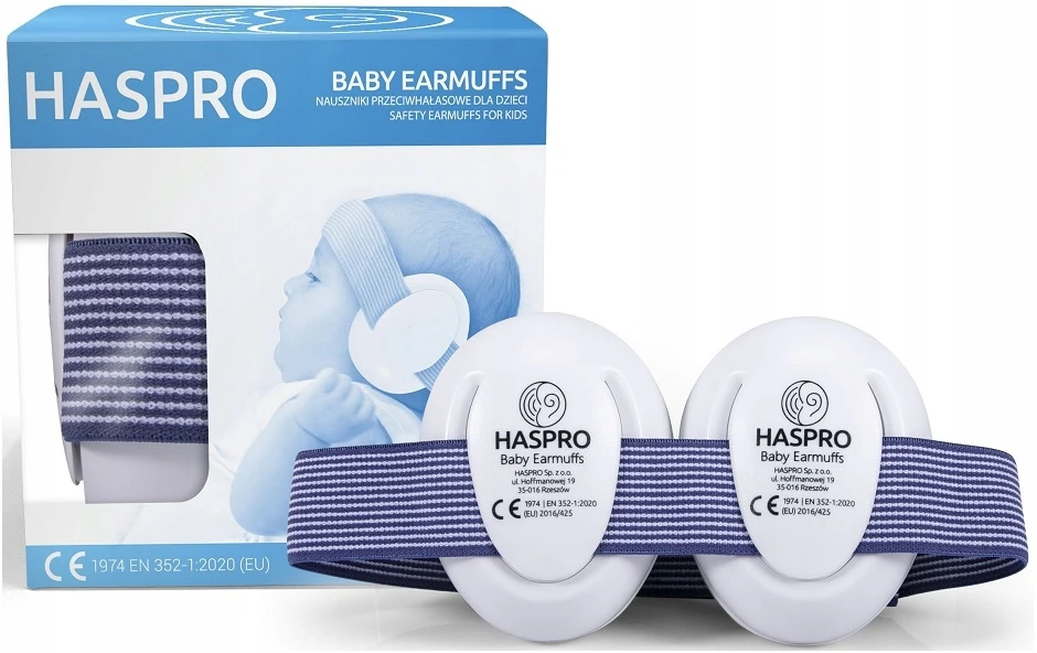 Haspro apsauginės ausinės kūdikiams mėlynos BE05B