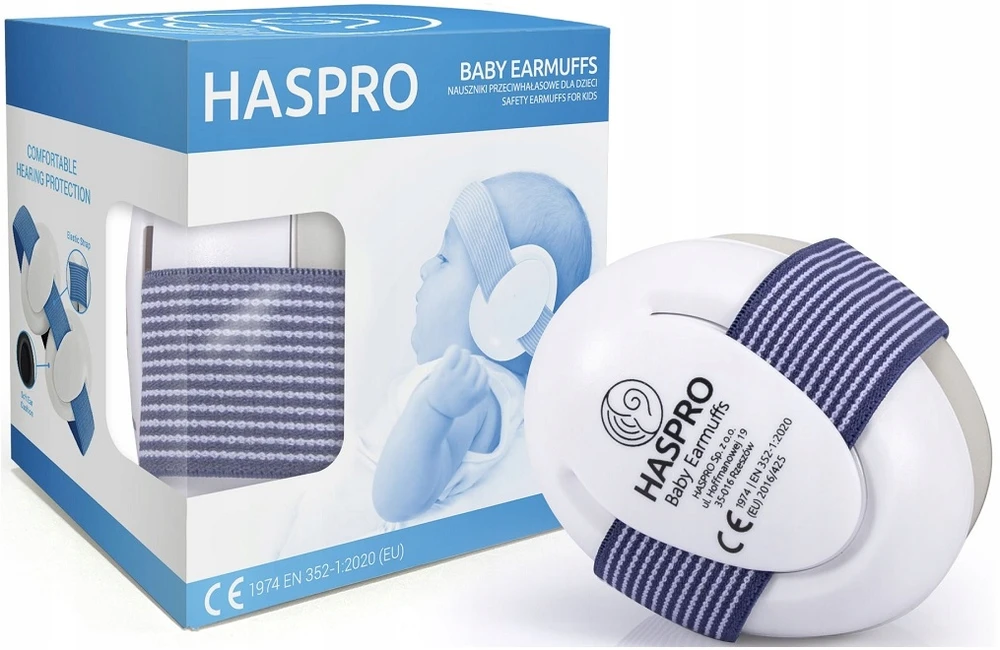 Haspro apsauginės ausinės kūdikiams mėlynos BE05B