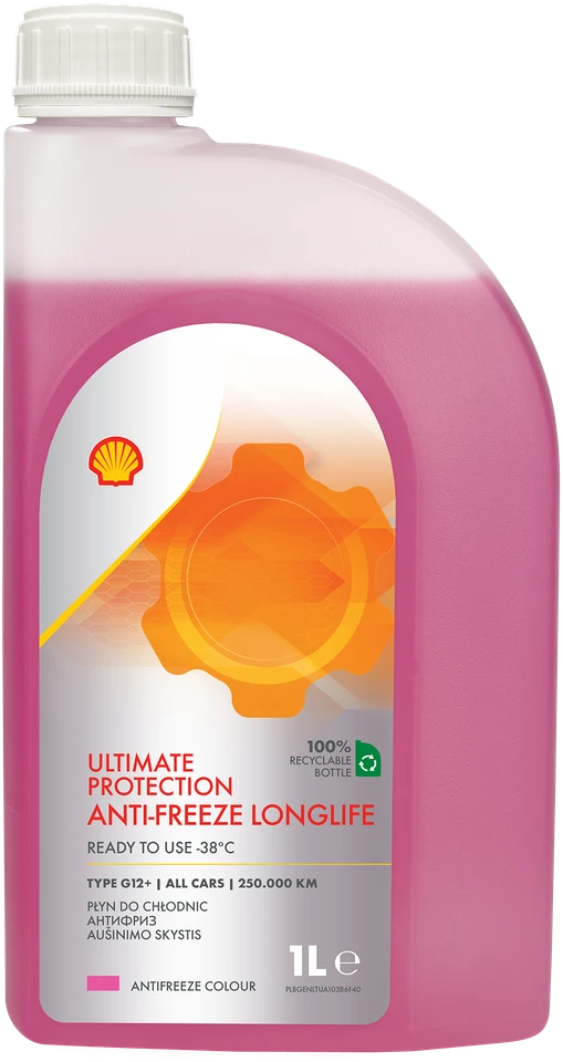 Shell 1L rožinis antifrizas