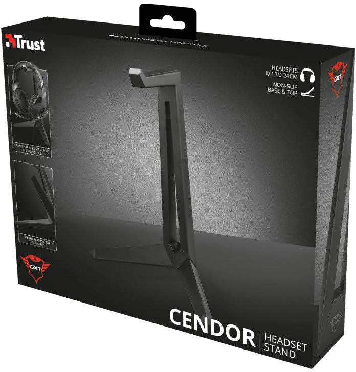 Ausinių stovas TRUST GXT 260 Cendor, Juodas, 22973