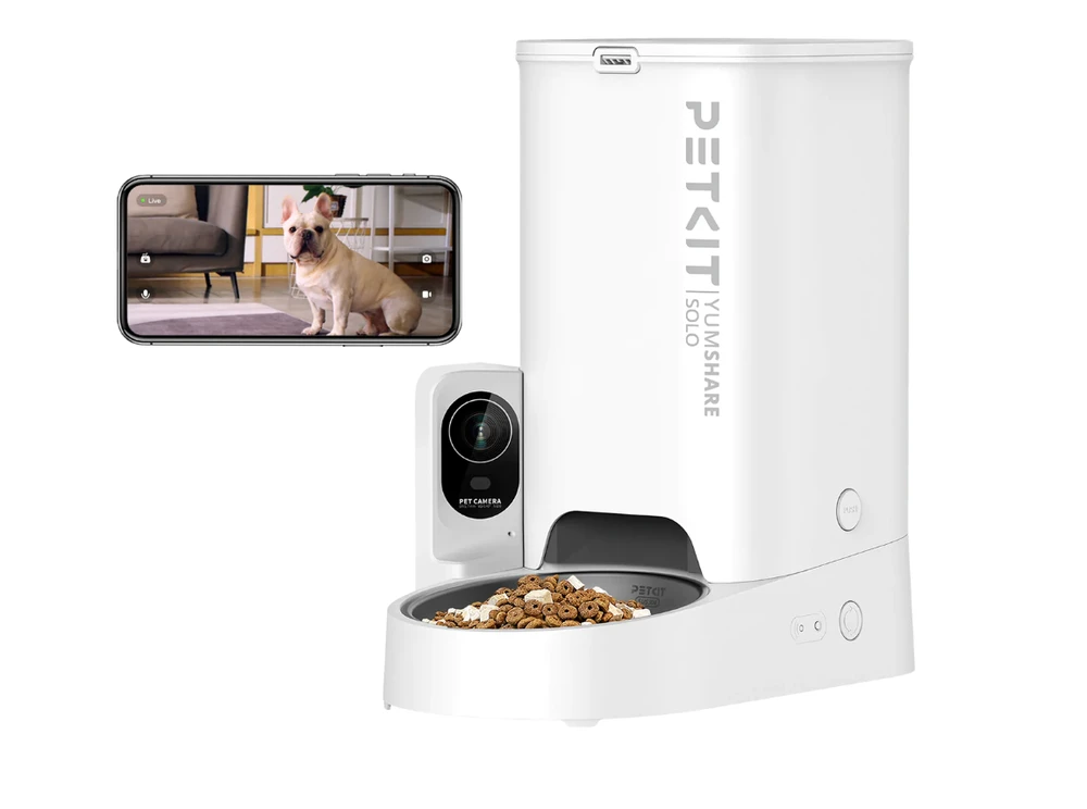 Automatinė šėrykla Petkit YumShare Dual Hopper, baltos spalvos