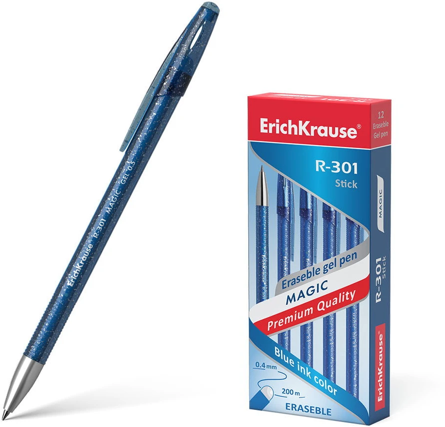 Automatinis gelinis rašiklis R-301 ORIGINAL GEL MATIC, ErichKrause, 0.5 mm, juodos sp.