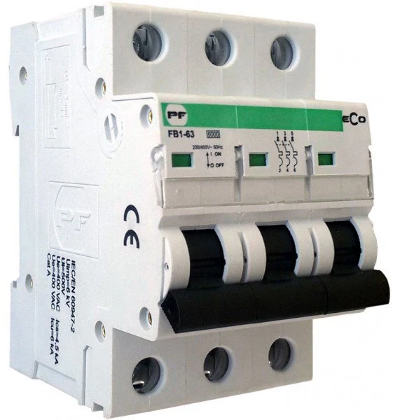 Automatinis jungiklis ABB SH203, 3P, C, 25A, 6kA