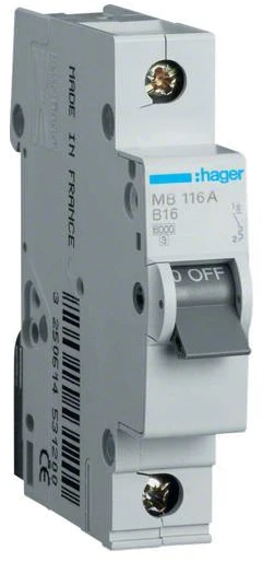Automatinis jungiklis Hager MC325 (25A, 3P, 400V, 6kA)