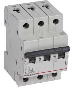 Automatinis jungiklis MCB RX3 Legrand 419171 (25A, 3P, 230V, 6kA)