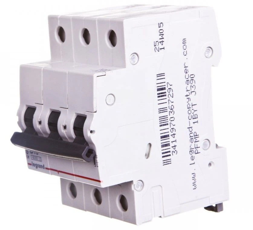 Automatinis jungiklis MCB RX3 Legrand 419237 (25A, 3P, 400V, 6kA)