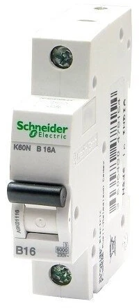 Schneider Electric Automatinis jungiklis Schneider K60N, 1P, B, 6A, 6kA