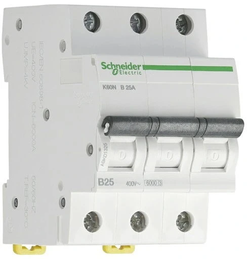 Schneider Electric Automatinis jungiklis SCHNEIDER, 3P, B, 20A; A9K01320