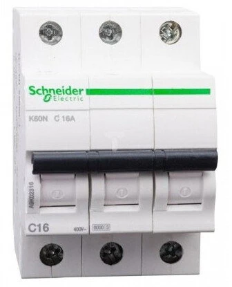 Schneider Electric Automatinis jungiklis SCHNEIDER, 3P, B, 10A; A9K01310