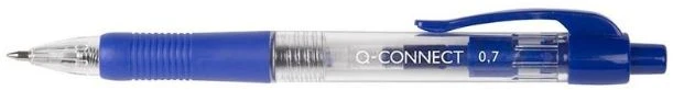 Automatinis mėlynas rašiklis 0,7mm Q-connect