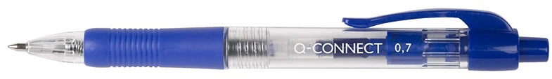 Automatinis mėlynas rašiklis 0,7mm Q-connect