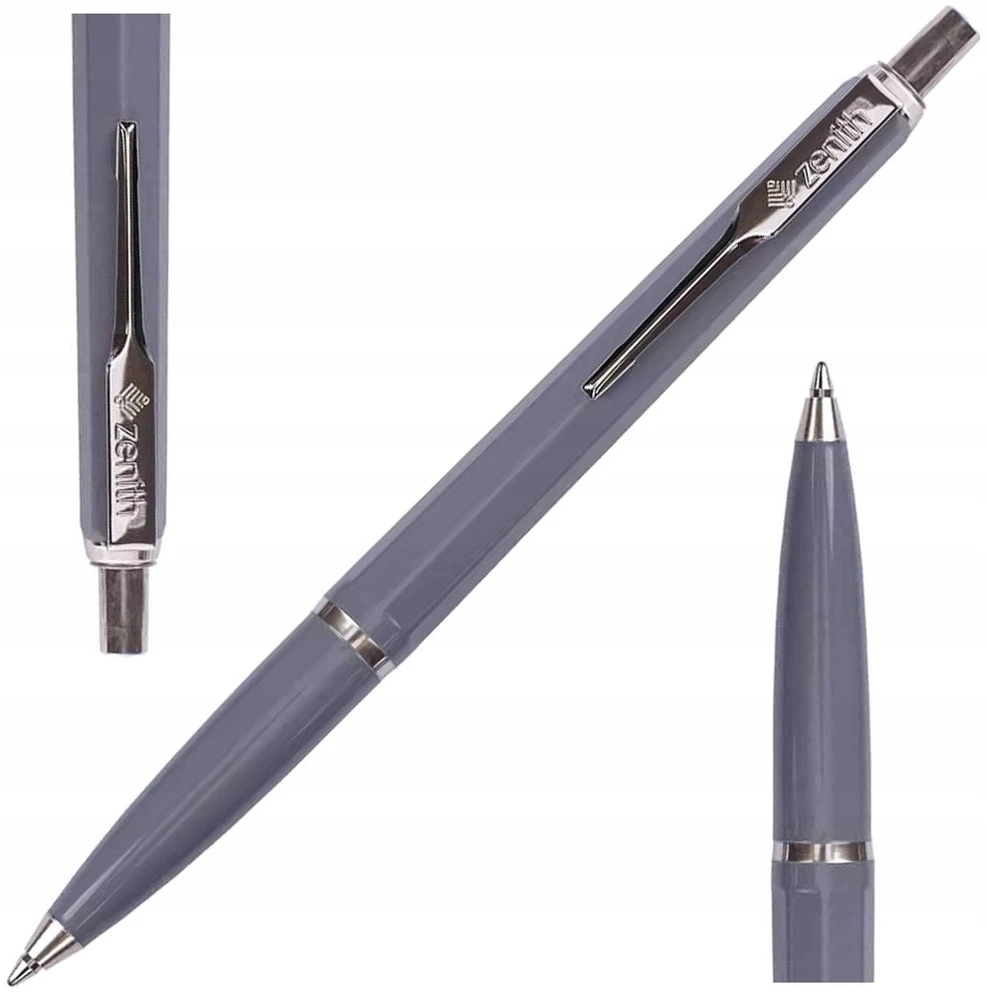 Automatinis rašiklis Zenith 7 Classic, pilkas, mėlynas rašalas