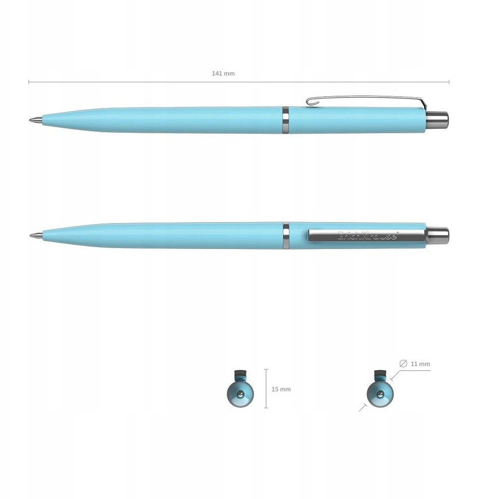 Automatinis tušinukas Smart Pastel, ErichKrause, 0.7mm, mėlynos sp.