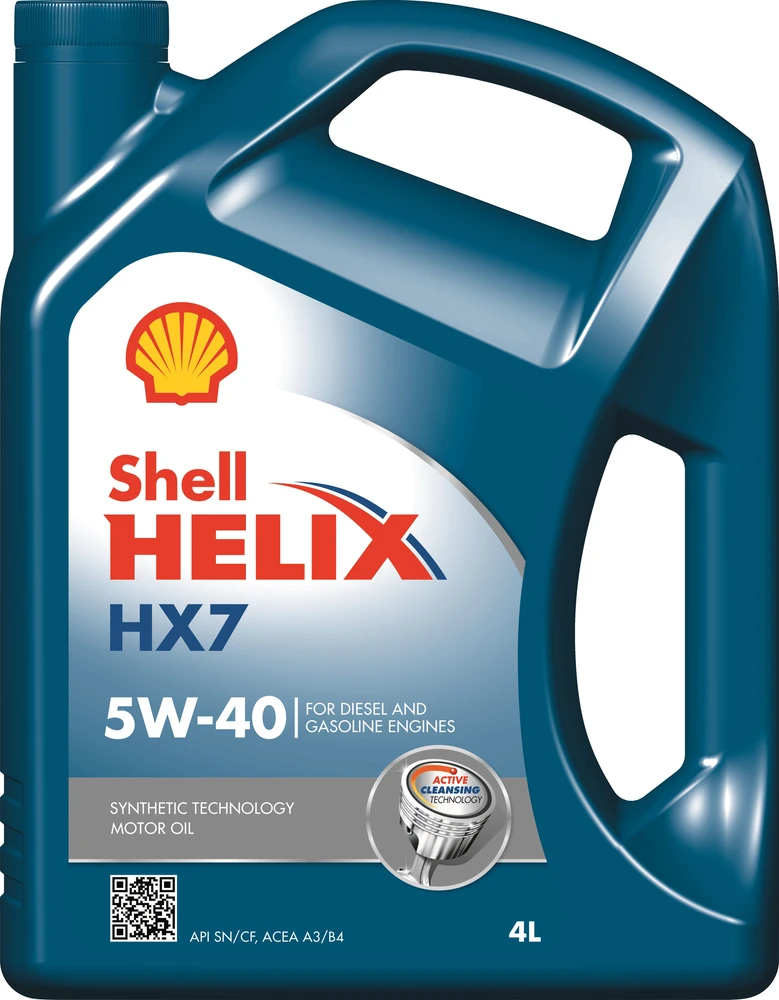 Variklio alyva Shell Helix HX7 5W40, 4L