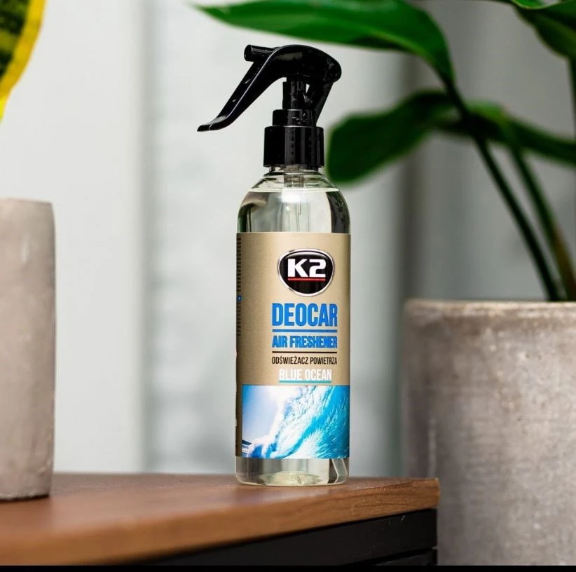 Automobilinis oro gaiviklis K2 DEOCAR Mėlynas OCEAN, 250 ml
