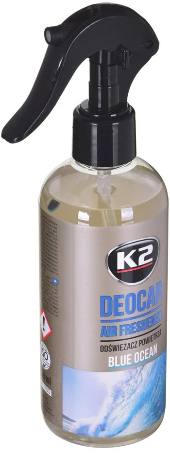 Automobilinis oro gaiviklis K2 DEOCAR Mėlynas OCEAN, 250 ml