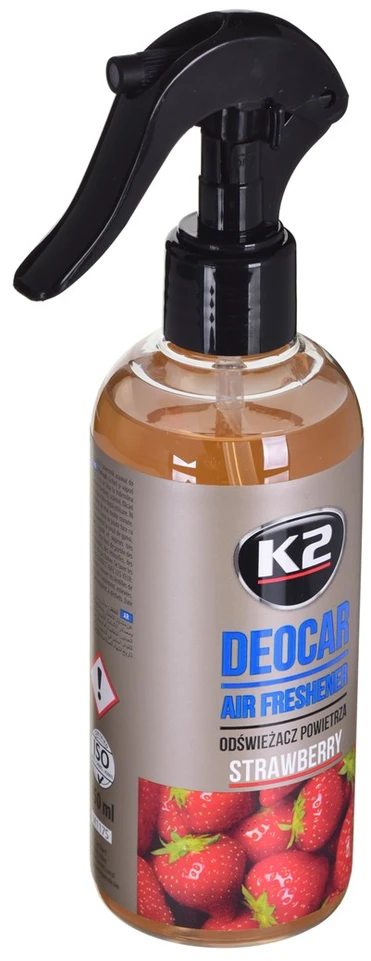 Automobilinis oro gaiviklis K2 DEOCAR STRAWBERRY, 250 ml
