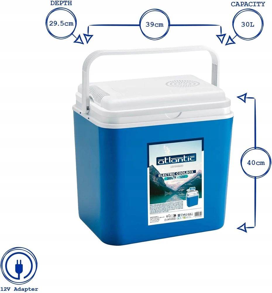 Automobilinis šaldytuvas Kamai, 30l, mėlynas