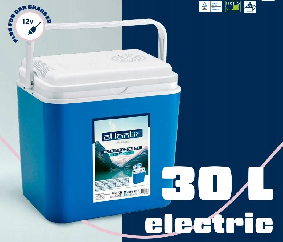 Automobilinis šaldytuvas Kamai, 30l, mėlynas