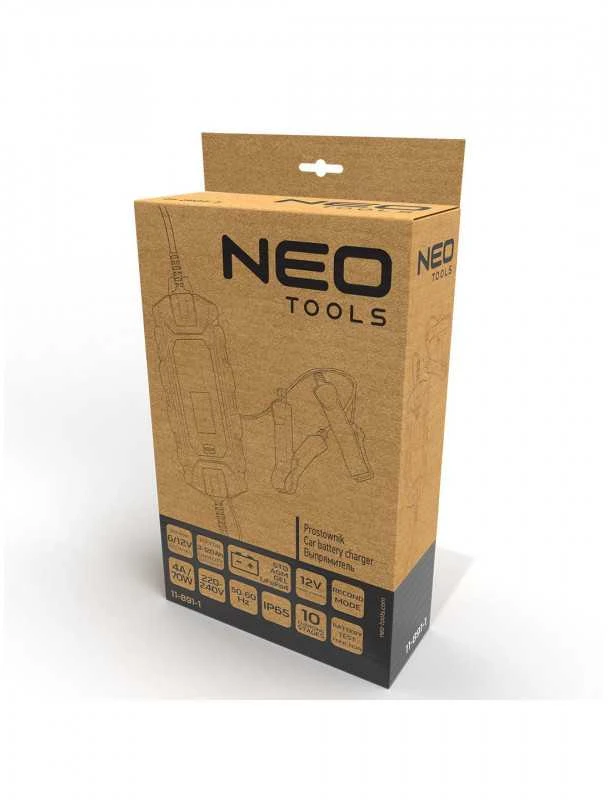 Automobilio akumuliatoriaus įkroviklis NEO 11-891-1 4A 12V 3-120Ah