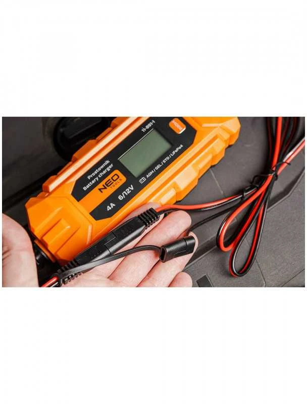 Automobilio akumuliatoriaus įkroviklis NEO 11-891-1 4A 12V 3-120Ah