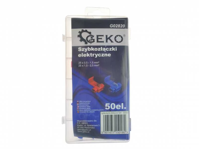 Geko Automobilio jungčių ir tvirtinimų komplektas AUTO Universalus 50 vnt.