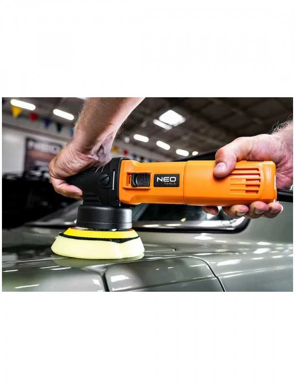Automobilio poliravimo mašina NEO TOOLS 710W, 125 mm, dvigubo veikimo