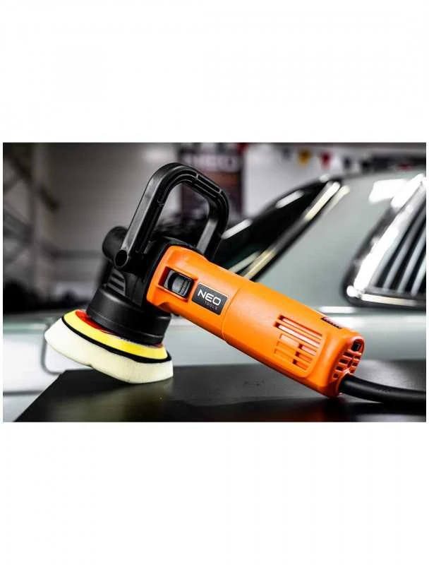 Automobilio poliravimo mašina NEO TOOLS 710W, 125 mm, dvigubo veikimo