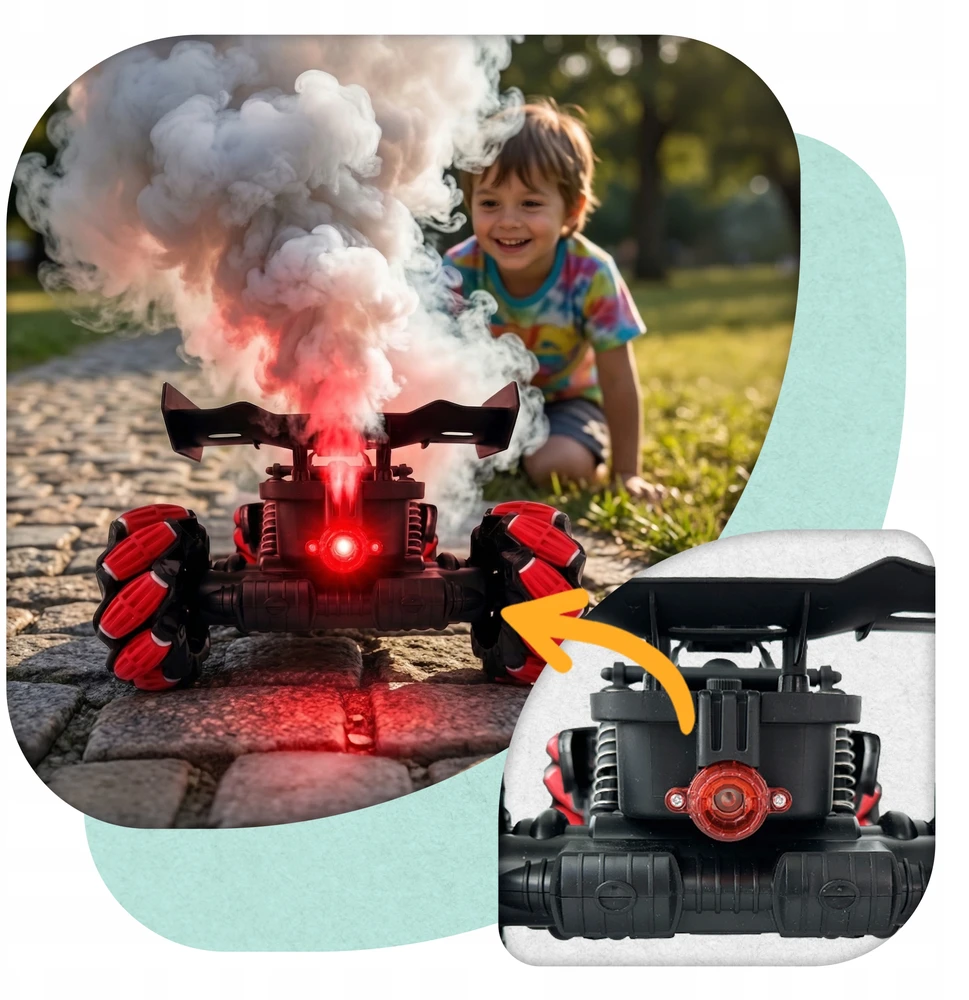 Automobilis nuotoliniu būdu valdomas rankų gestais DIDELIS 46 cm RC automobilis valdomas PLAYIO