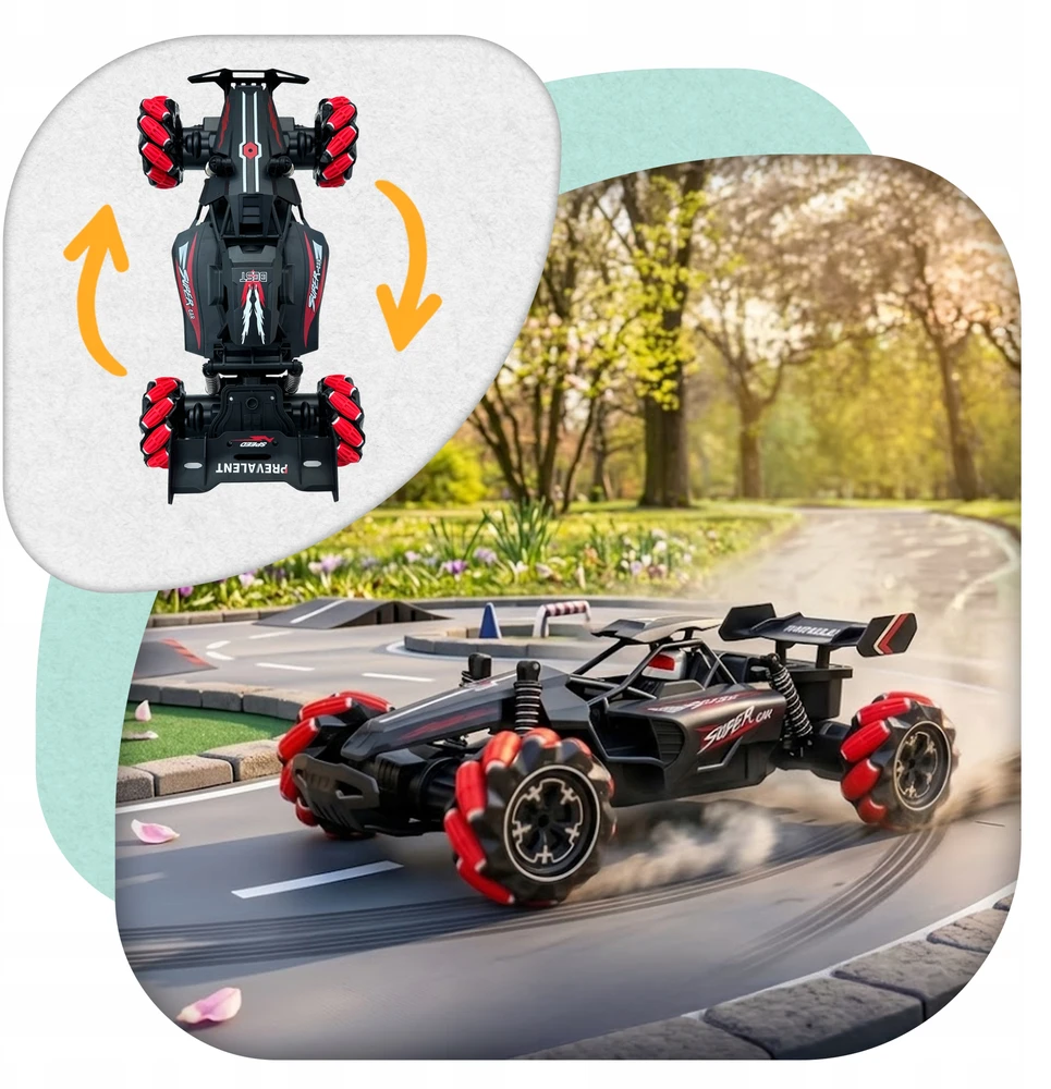 Automobilis nuotoliniu būdu valdomas rankų gestais DIDELIS 46 cm RC automobilis valdomas PLAYIO